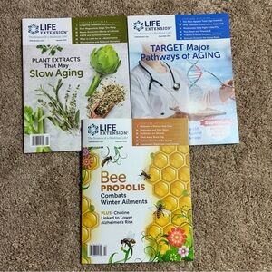 LIFE EXTENSION MAGAZINE Lot Of 3 Dec To Feb 2025 Issues For Healthier Life
